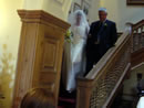 5. Charlotte & Kingsley Ash decending the staircase
